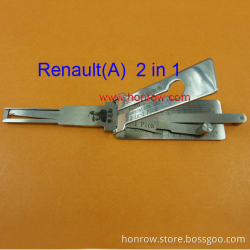Original Lishi Renault(A) Megane in 1 lock pick and decoder combination tool with best quality